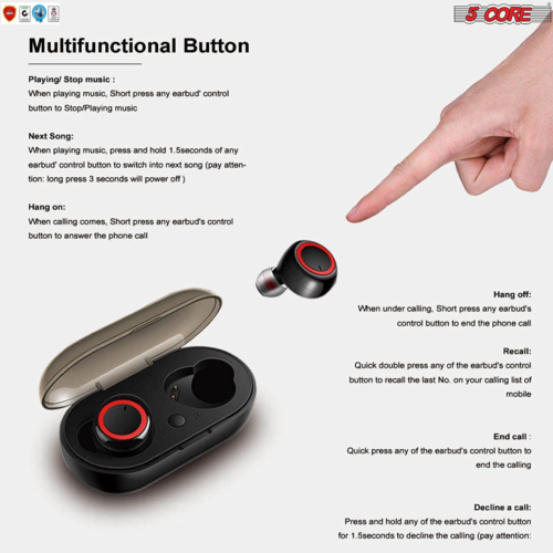 Bluetooth Headphones Wireless TWS Bluetooth Earpods